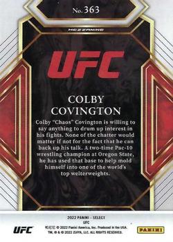 2022 Panini Select UFC #363 Colby Covington Back