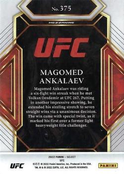 2022 Panini Select UFC #375 Magomed Ankalaev Back