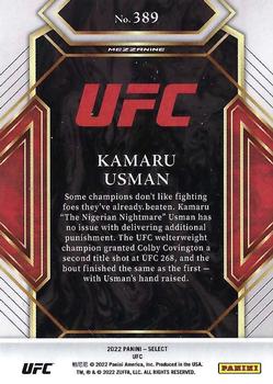 2022 Panini Select UFC #389 Kamaru Usman Back