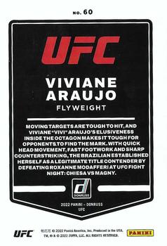 2022 Donruss UFC - Green Flood #60 Viviane Araujo Back