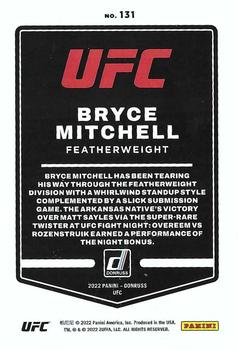 2022 Donruss UFC - Green Flood #131 Bryce Mitchell Back