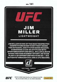 2022 Donruss UFC - Green Flood #141 Jim Miller Back