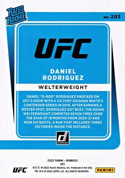 2022 Donruss UFC - Green Flood #203 Daniel Rodriguez Back