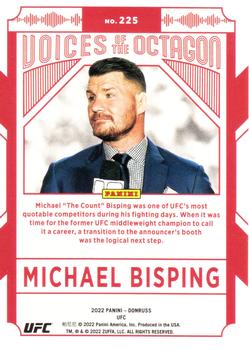 2022 Donruss UFC - Green Flood #225 Michael Bisping Back