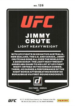 2022 Donruss UFC - Holo Orange Laser #126 Jimmy Crute Back