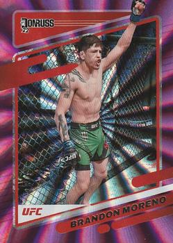 2022 Donruss UFC - Holo Purple Laser #35 Brandon Moreno Front