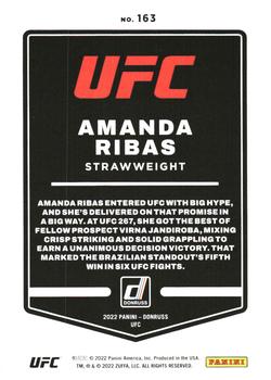 2022 Donruss UFC - Purple Flood #163 Amanda Ribas Back