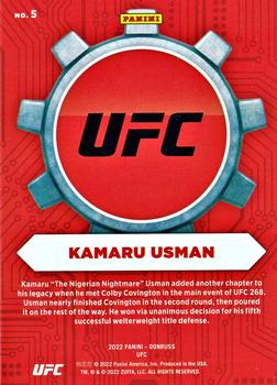 2022 Donruss UFC - Craftsmen #5 Kamaru Usman Back