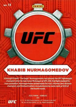 2022 Donruss UFC - Craftsmen #13 Khabib Nurmagomedov Back