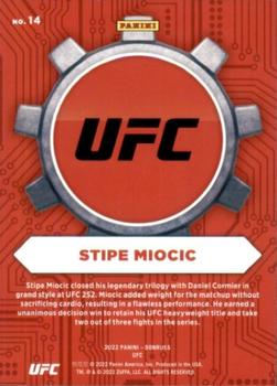 2022 Donruss UFC - Craftsmen #14 Stipe Miocic Back