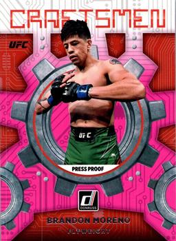 2022 Donruss UFC - Craftsmen Press Proof Pink #6 Brandon Moreno Front