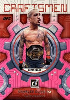2022 Donruss UFC - Craftsmen Press Proof Pink #16 Charles Oliveira Front