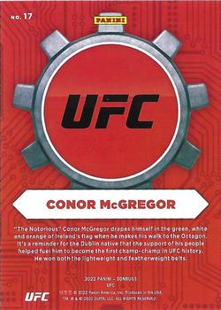 2022 Donruss UFC - Craftsmen Press Proof Pink #17 Conor McGregor Back