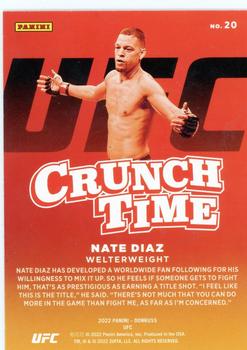2022 Donruss UFC - Crunch Time #20 Nate Diaz Back