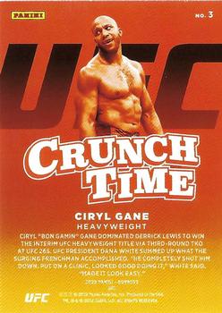 2022 Donruss UFC - Crunch Time Green Flood #3 Ciryl Gane Back