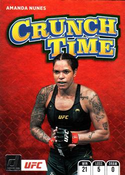 2022 Donruss UFC - Crunch Time Green Flood #5 Amanda Nunes Front