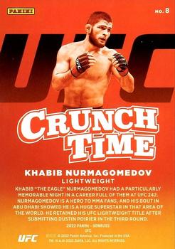 2022 Donruss UFC - Crunch Time Green Flood #8 Khabib Nurmagomedov Back