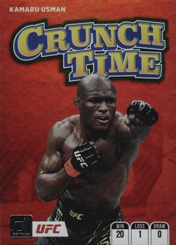 2022 Donruss UFC - Crunch Time Green Flood #18 Kamaru Usman Front
