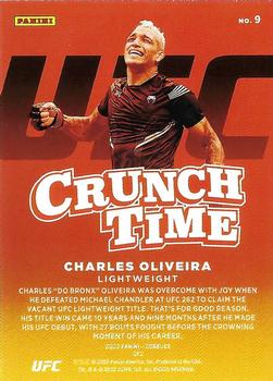 2022 Donruss UFC - Crunch Time Holo Orange Laser #9 Charles Oliveira Back