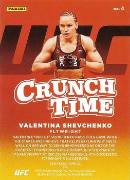 2022 Donruss UFC - Crunch Time Press Proof Pink #4 Valentina Shevchenko Back