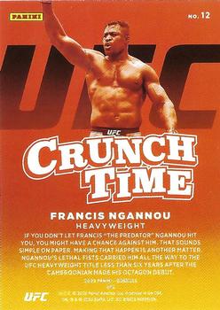 2022 Donruss UFC - Crunch Time Press Proof Pink #12 Francis Ngannou Back