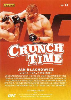2022 Donruss UFC - Crunch Time Press Proof Pink #14 Jan Blachowicz Back
