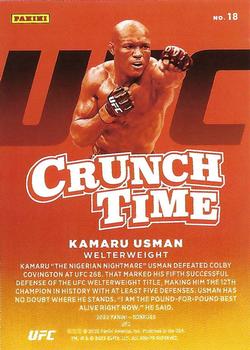 2022 Donruss UFC - Crunch Time Press Proof Pink #18 Kamaru Usman Back