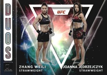 2022 Donruss UFC - Duos #2 Zhang Weili / Joanna Jedrzejczyk Front