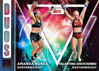 2022 Donruss UFC - Duos #3 Amanda Nunes / Valentina Shevchenko Front