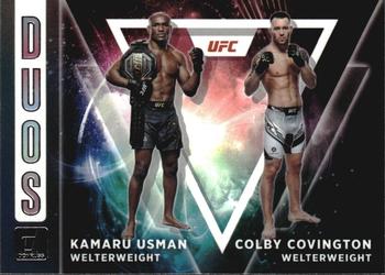 2022 Donruss UFC - Duos #4 Kamaru Usman / Colby Covington Front