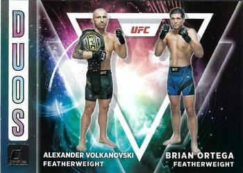 2022 Donruss UFC - Duos #6 Alexander Volkanovski / Brian Ortega Front
