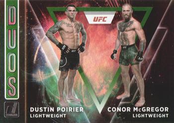 2022 Donruss UFC - Duos Green Flood #5 Dustin Poirier / Conor McGregor Front