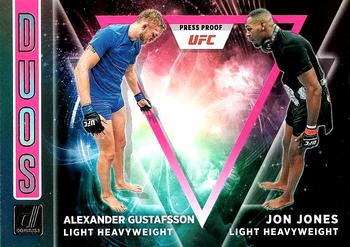 2022 Donruss UFC - Duos Press Proof Pink #9 Alexander Gustafsson / Jon Jones Front