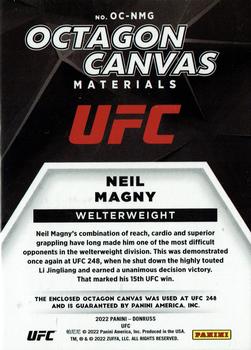 2022 Donruss UFC - Octagon Canvas Materials #OC-NMG Neil Magny Back