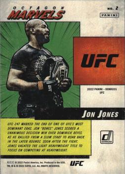 2022 Donruss UFC - Octagon Marvels #2 Jon Jones Back