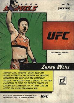2022 Donruss UFC - Octagon Marvels #19 Zhang Weili Back