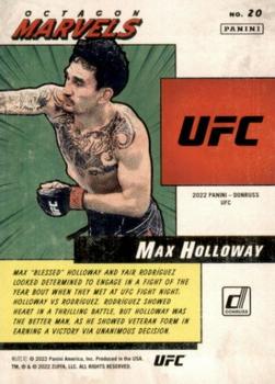 2022 Donruss UFC - Octagon Marvels #20 Max Holloway Back