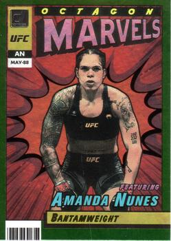 2022 Donruss UFC - Octagon Marvels Green Flood #7 Amanda Nunes Front