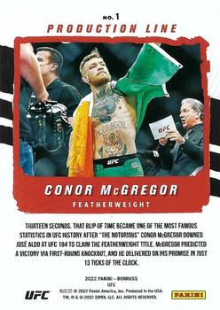 2022 Donruss UFC - Production Line #1 Conor McGregor Back