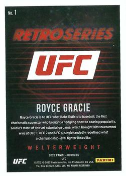 2022 Donruss UFC - Retro Series #1 Royce Gracie Back