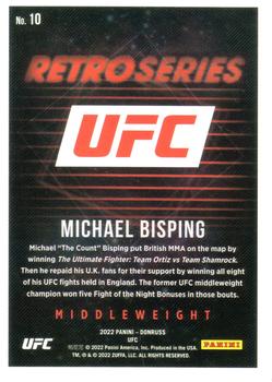 2022 Donruss UFC - Retro Series Green Flood #10 Michael Bisping Back