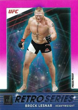 2022 Donruss UFC - Retro Series Press Proof Pink #7 Brock Lesnar Front