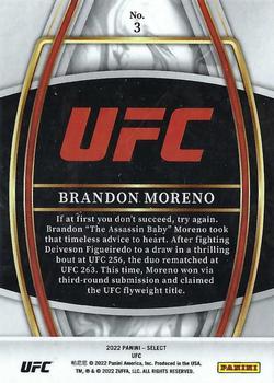 2022 Panini Select UFC - And NEW! #3 Brandon Moreno Back