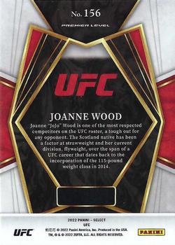 2022 Panini Select UFC - Blue #156 Joanne Wood Back