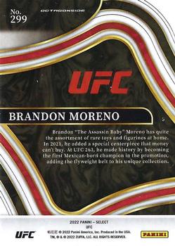 2022 Panini Select UFC - Blue #299 Brandon Moreno Back