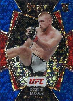 2022 Panini Select UFC - Blue Disco Prizms #189 Dustin Jacoby Front