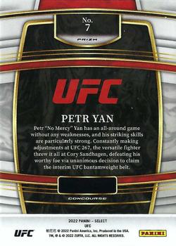 2022 Panini Select UFC - Blue Prizms #7 Petr Yan Back