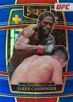 2022 Panini Select UFC - Blue Prizms #8 Jared Cannonier Front