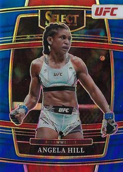 2022 Panini Select UFC - Blue Prizms #40 Angela Hill Front