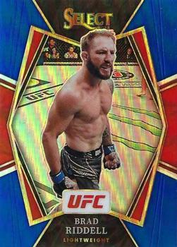 2022 Panini Select UFC - Blue Prizms #172 Brad Riddell Front
